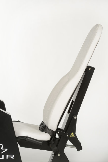 Gym machine Electrically adjustable back support.