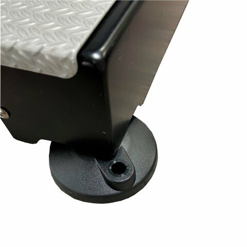 Gym machine adjustable feet.