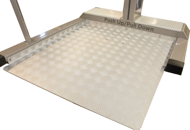 Base plate for push up / pull down machine.