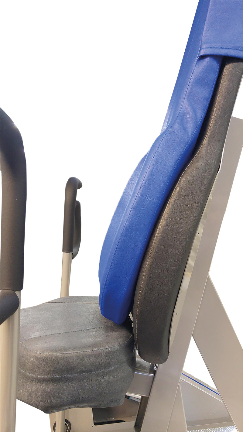 An image of the HUR additional back support in the machines